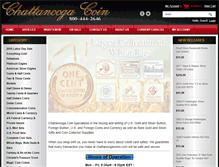 Tablet Screenshot of chattanoogacoins.com